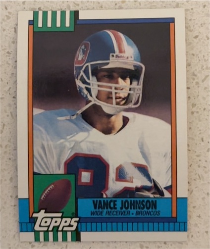 1990 Topps #38 Vance Johnson — front