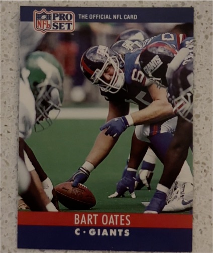 1990 Pro Set #229 Bart Oates New York Giants — front
