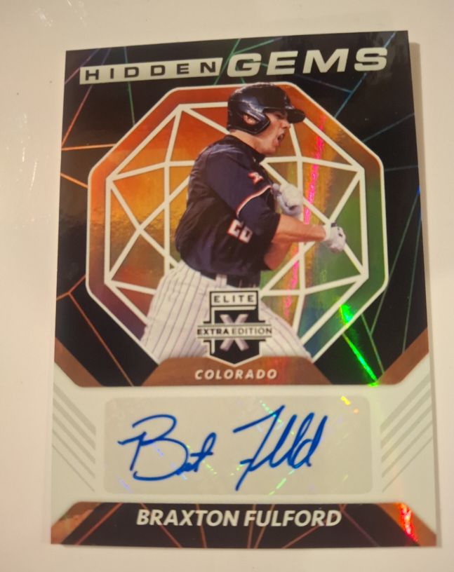 2021 Panini Elite Extra Edition Hidden Gems #HG-BF Braxton Fulford — front