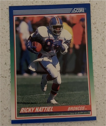 1990 Score #432 Ricky Nattiel Denver Broncos — front