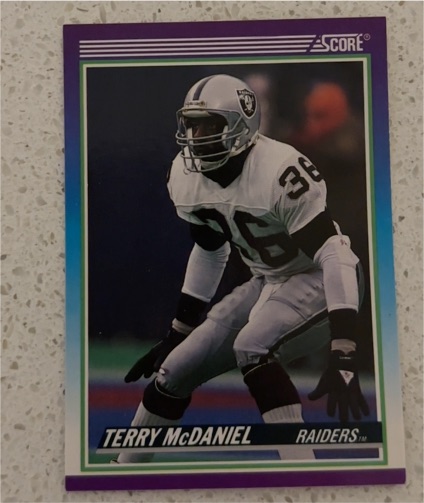 1990 Score #521 Terry McDaniel — front