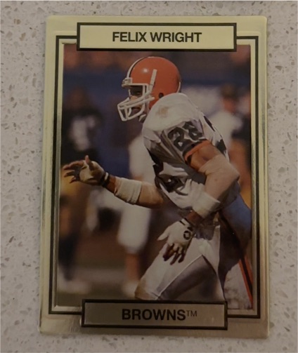 1990 Action Packed #50 Felix Wright — front