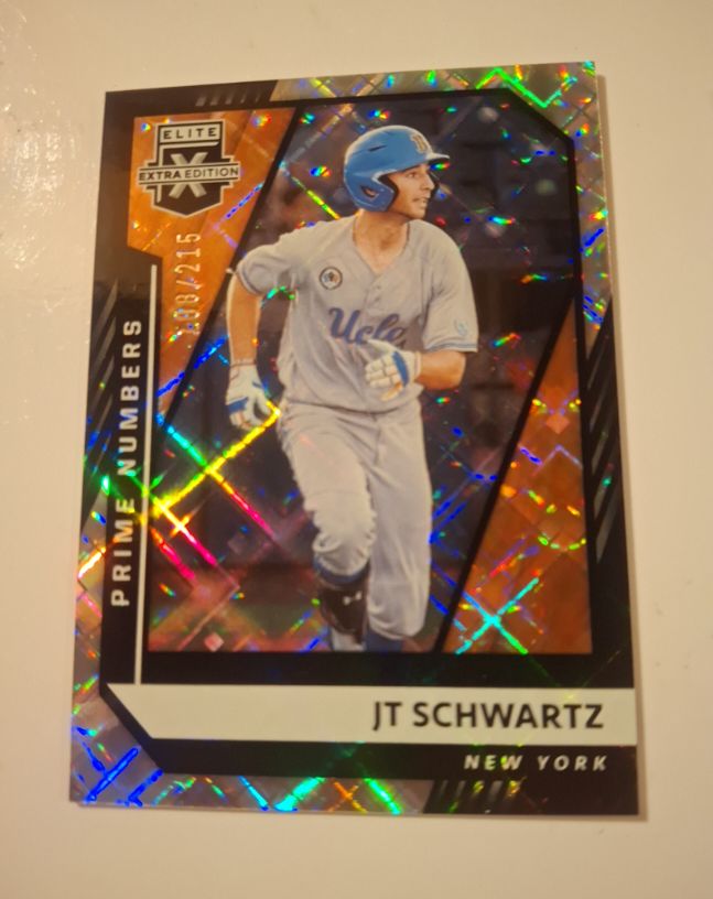 2021 Panini Elite Extra Edition #111 JT Schwartz Prime Numbers — front