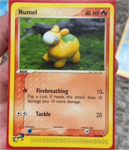 2004 Pokemon EX Trainer Kit 1 Red #5 Numel — front