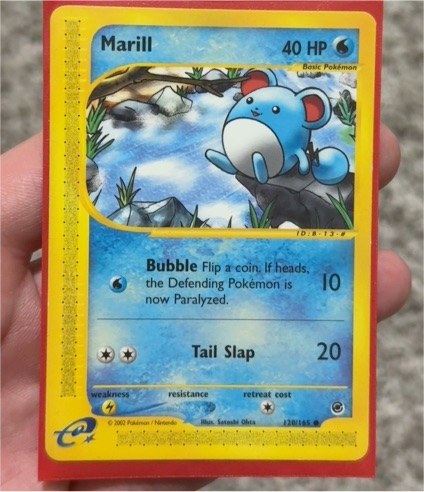 2002 Pokémon Expedition #120 Marill — front