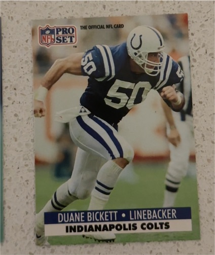 1991 Pro Set #173 Duane Bickett — front