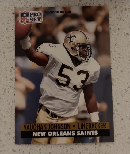 1991 Pro Set #237 Vaughan Johnson — front