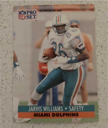 1991 Pro Set #215 Jarvis Williams — front
