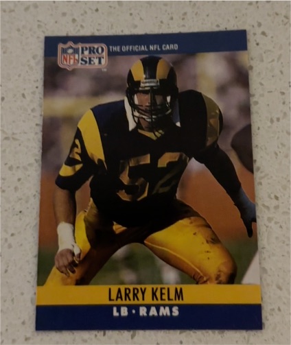 1990 Pro Set #169 Larry Kelm — front