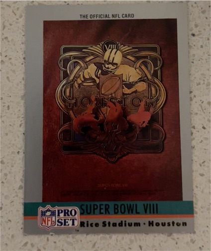1990 Pro Set Super Bowl VIII #8 — front