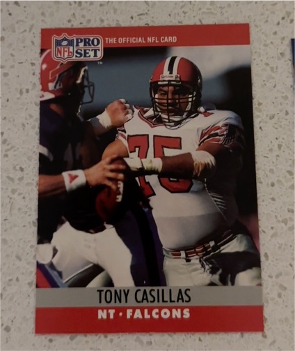 1990 Pro Set #31 Tony Casillas — front