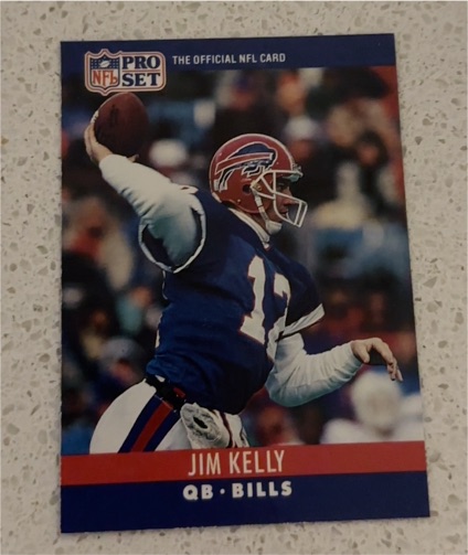 1990 Pro Set #40 Jim Kelly — front