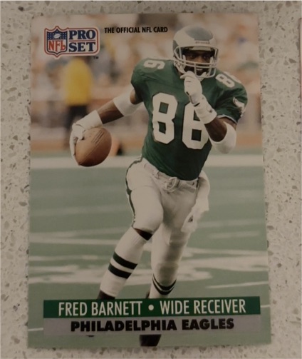 1991 Pro Set #254 Fred Barnett — front
