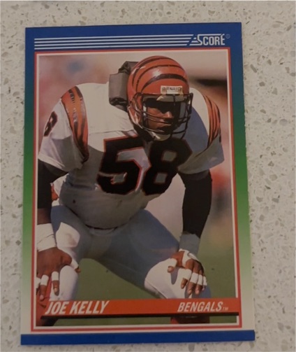 1990 Score #381 Joe Kelly Cincinnati Bengals — front