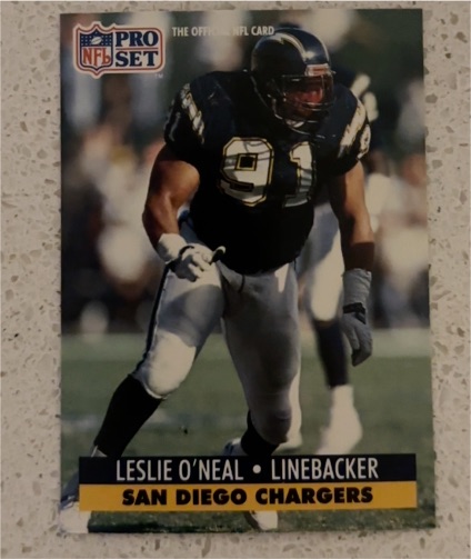 1991 Pro Set #286 Leslie O'Neal — front