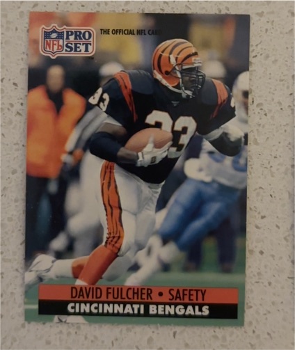 1991 Pro Set #113 David Fulcher Cincinnati Bengals — front