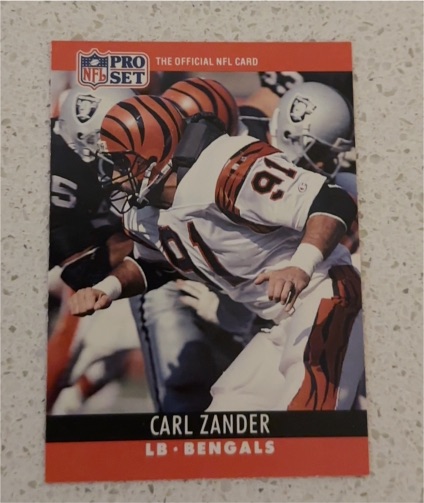 1990 Pro Set #67 Carl Zander — front