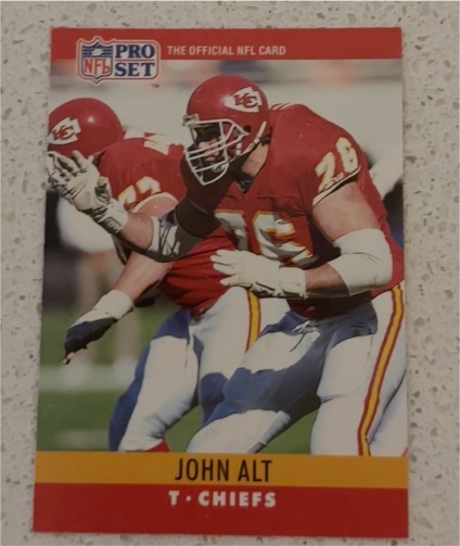 1990 Pro Set #140 John Alt Kansas City Chiefs — front