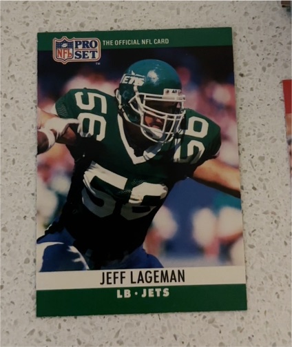 1990 Pro Set #236 Jeff Lageman — front