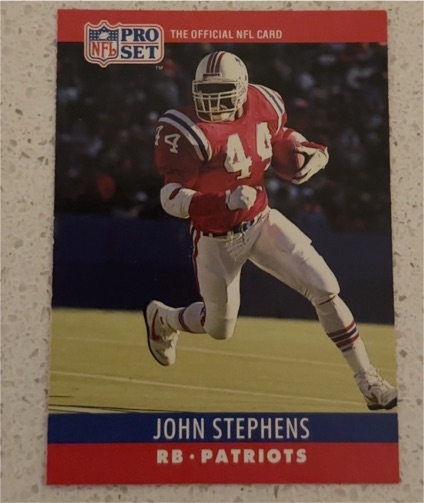 1990 Pro Set #207 John Stephens — front