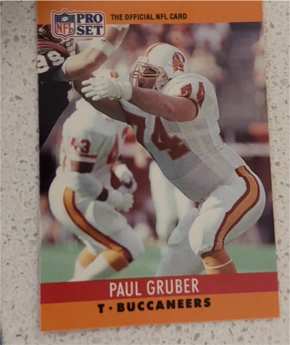 1990 Pro Set #310 Paul Gruber — front