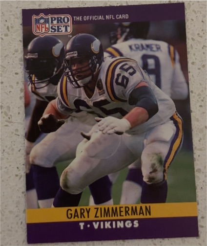 1990 Pro Set #199 Gary Zimmerman — front