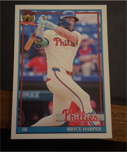 2026 Topps Series 1 1991 Throwback #T91-60 Bryce Harper — front