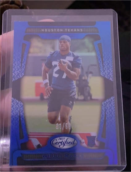 2025 Panini Certified #168 Woody Marks — front