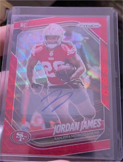 2025 Panini Prizm #323 Jordan James — front
