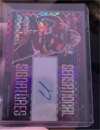 2025 Panini Prizm #SEN-TAR Sensational Signatures Tyler Allgeier — front