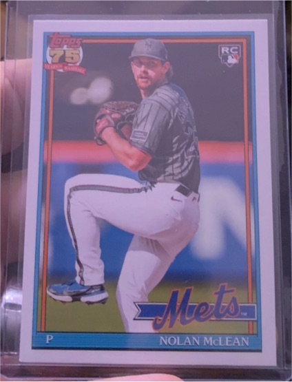 2026 Topps Series 1 75th Anniversary #T91-63 Nolan McLean — front