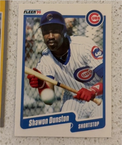1990 Fleer #30 Shawon Dunston — front
