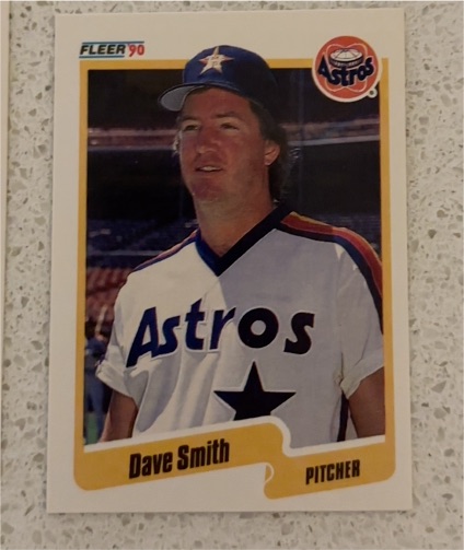 1990 Fleer #238 Dave Smith Houston Astros — front
