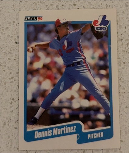 1990 Fleer #354 Dennis Martinez — front