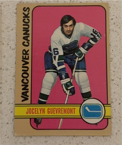1972-73 Topps #75 Jocelyn Guevremont — front