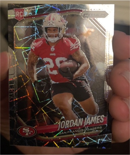 2025 Panini Prizm #323 Jordan James — front