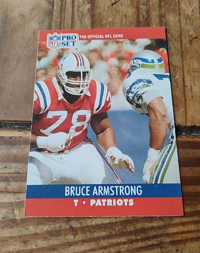 1990 Pro Set #575 Bruce Armstrong — front
