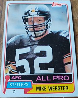 1981 Topps #10 Mike Webster — front