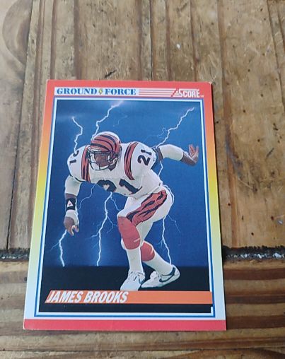 1990 Score #323 James Brooks Ground Force — front