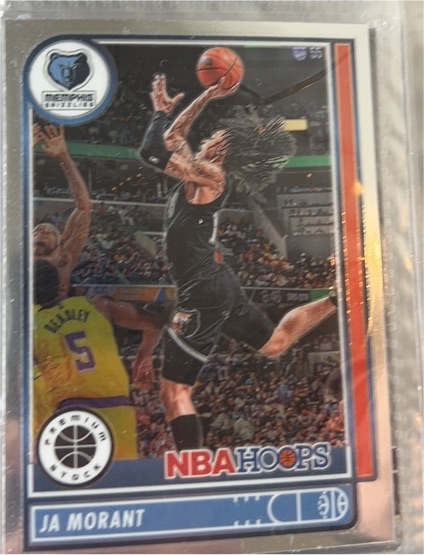 2023-24 Panini NBA Hoops Premium Stock #102 Ja Morant — front