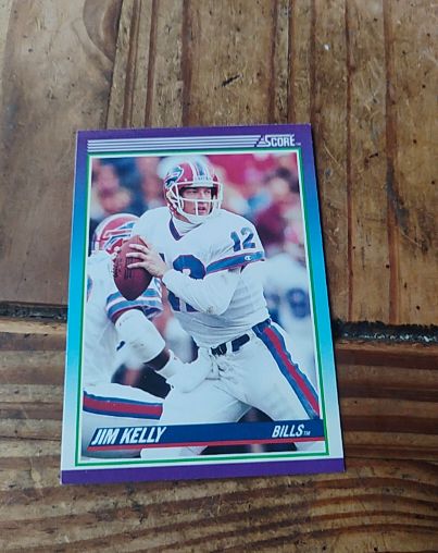 1990 Score #112 Jim Kelly — front