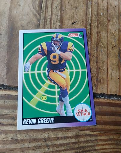 1991 Score #658 Kevin Greene — front