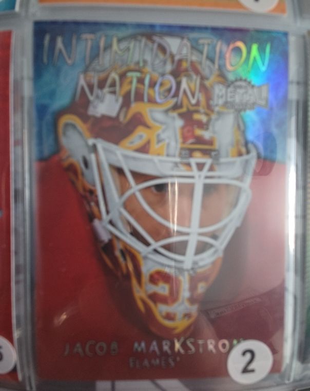 2020-21 Skybox Metal Universe #IN-16 Jacob Markstrom Intimidation Nation — front
