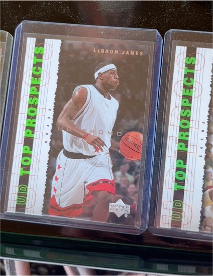2003 Upper Deck UD Top Prospects #P2 LeBron James Rookie Promo — front