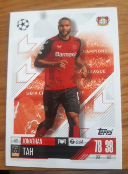 2024-25 Topps Match Attax UEFA Club Competitions #192 Jonathan Tah — front