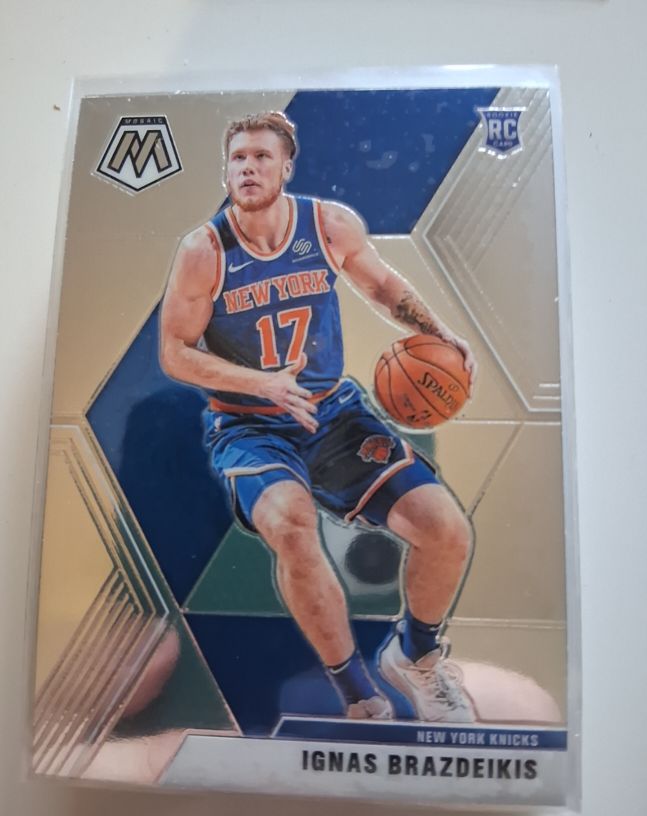 2019-20 Panini Mosaic #242 Ignas Brazdeikis — front