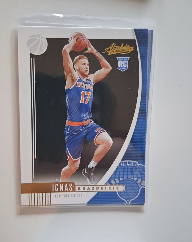2019-20 Panini Absolute Memorabilia #46 Ignas Brazdeikis — front