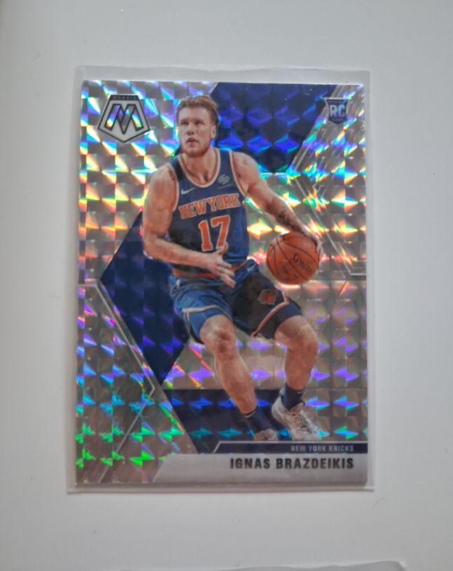2019-20 Panini Mosaic #242 Ignas Brazdeikis — front