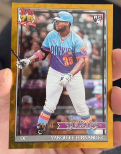 2026 Topps Series 1 #T91-61 Yanquiel Fernandez — front