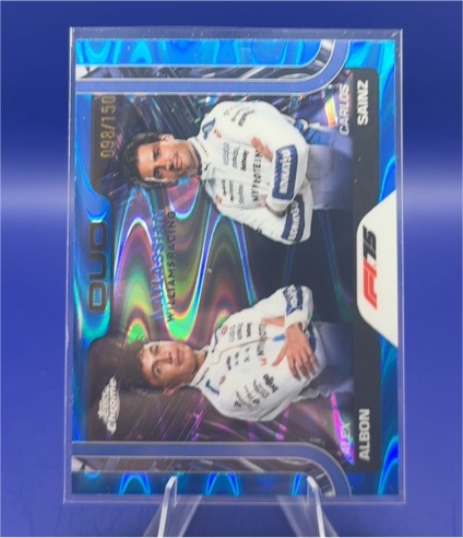 2025 Topps Chrome Formula 1 #172 Alex Albon & Carlos Sainz Duo — front